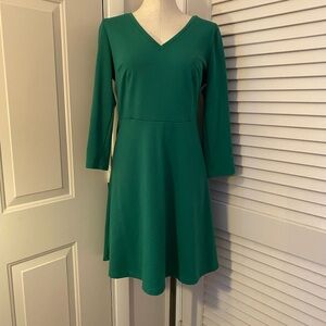 Merona Kelly Green Long Sleeve Dress- Size Medium